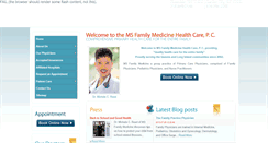 Desktop Screenshot of msfamilyhealthcare.com
