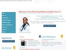 Tablet Screenshot of msfamilyhealthcare.com